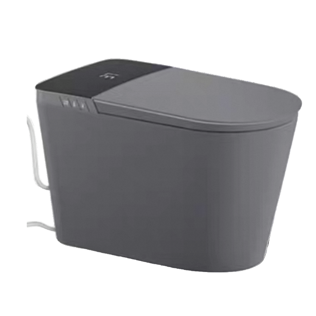 Gray electronic device on a white background